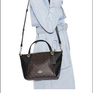 Coach Kacey Satchel Bag In Signature Canvas